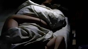 Watch security camera footage of young man sneaking into mother-in-law's room at midnight for blowjob.