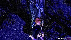 i have a secret with this goth futanari shemale in 3d porn, she has a big cock and i love ittt