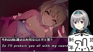 A hero falls in the bunny-girl forest trial with machine translated subtitles 😊