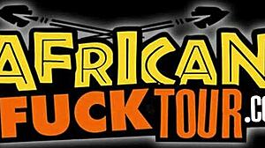 African tour turns wild with big booty amateur and tourist