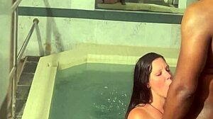 Broke Into The Club To Get Fucked In The Jacuzzi And Finished On The Sink!