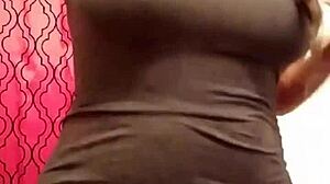 Hey, watch this hot fat whore dancing seductively just for me, she's so horny and ready.