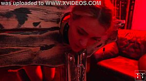 That dirty whore finally got what she deserved in hardcore fucking