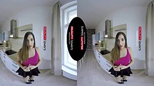 RealityLovers brings my Latin VR babe riding me wild. Can't get enough of her moves!