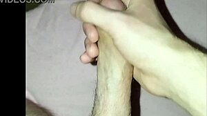 young guy enjoys homemade solo dick play with massage