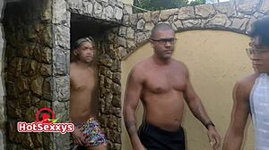 Me and partner invited cute guy for bisexual fun