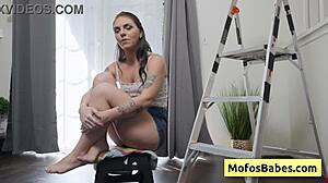 Petite 18+ teen Thalia Rhea enjoys trash talk fuck.