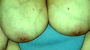 This amateur MILF slut with huge tits gets her pussy fucked missionary style, leaking juices in POV.