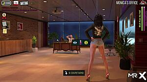 i show my tits in red suit