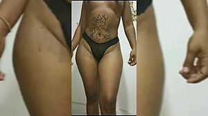 new sexy model from colombia shows off her natural tits in costumes for the first time