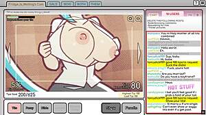 Nicole risky job hentai game pornplay ep 4 the camgirl masturbated while looking at her tits exposed