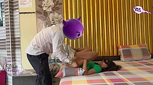 brenda, the skinny teen, debuts with anal in her panties during casting 😏