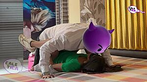 brenda, the skinny teen, debuts with anal in her panties during casting 😏