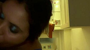 Latina Gives Daddy Sloppy Morning Blowjob And Swallows Cum