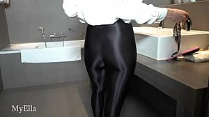 Ella Feels Pleasure in Soapy Shower with Blowjob