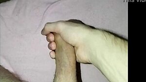 young guy enjoys homemade solo dick play with massage