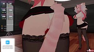 Vtuber KanakoVT in Catgirl Outfit Teased by Chat, Squirt in Uncensored Hentai Game