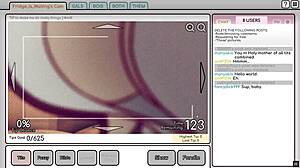 Nicole risky job hentai game pornplay ep 4 the camgirl masturbated while looking at her tits exposed