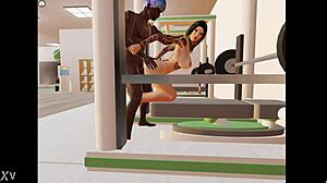 Hey, banging that young chick at the gym in 3DXChat!
