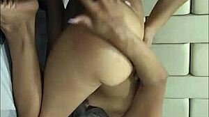 I wake my stepsister with deepthroat and doggystyle fucking her big ass