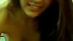 Webcam chat session with voyeur perspective