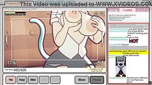 Nicole risky job hentai game pornplay ep 4 the camgirl masturbated while looking at her tits exposed