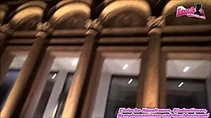 walk with facial in public