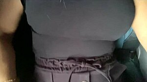 Feeling horny on the bus from RJ to SP, flashing pussy