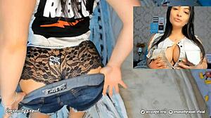 Hot Latina Teen Twerks And Strips On Webcam