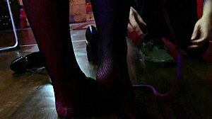 Inked Babe Nyx Is Tied And Tickled Topless In Miniskirt