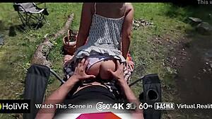 i fucked busty blonde at covert picnic outdoor