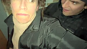 stepmom gives stepsons first public bathroom fuck