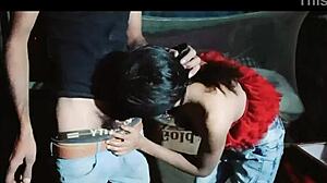 Babe gives hot blowjob leading to cumshot in homemade video