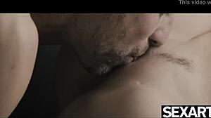 see her big natural tits bouncing as she rides her lover in missionary?