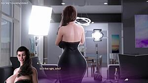 Lonely wife begs, are you ready to fuck my huge boobs in this 3d game?