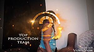 dummy moore makes funny sex face in cosplay