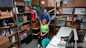 Blonde Teen Officer Gets Creampie And Cum Shots In Office!