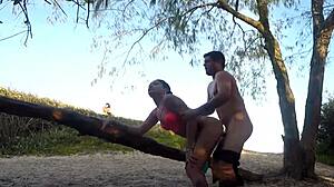 sumaya ganesha fucks in public on the beach to get help unsticking her car, pernocas and joy cardozo watch