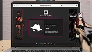 Intriguing steps of debauchery as she undresses in the back alley