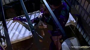 Lucky dude bangs two naughty chicks in hardcore threesome