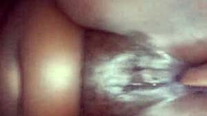 Thick bbw lady fingers herself to cumshot with big black cock fantasy.