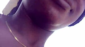 Crazy bitch twerks her big ass outdoors.