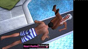 filmed at the public pool's jumping board