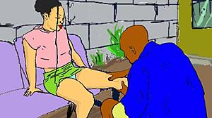 Lonely African Babe Gets Fucked by Local Nailcutter