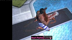 filmed at the public pool's jumping board