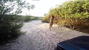 sumaya ganesha fucks in public on the beach to get help unsticking her car, pernocas and joy cardozo watch