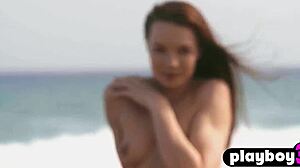 Blonde milf bexie williams strips in outdoor photoshoot