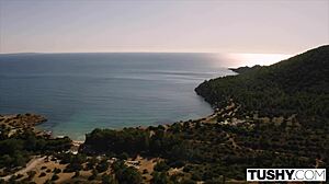 redhead craves anal on vacation