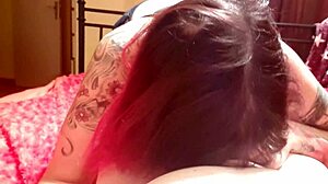 redhead amateur gives pov blowjob to orgasm