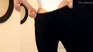 Lacy J Twerking Her Big Ass Solo, Shaking It Hard For The Camera In Amateur Style